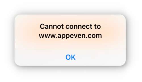 cannot-connect-to-appeven