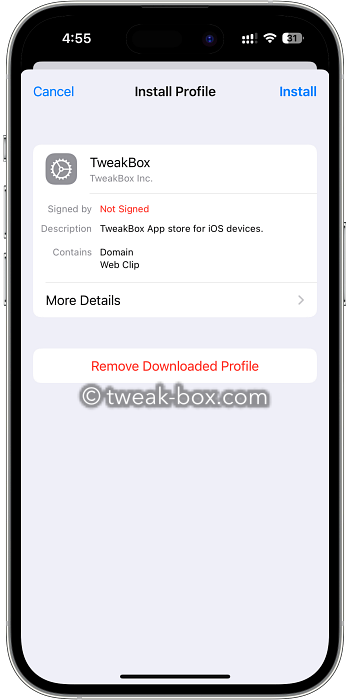 tweakbox app profile